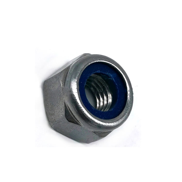 DIN958 سٹینلیس سٹیل SS304/316 Hex Head Nylon Insert Locked Nut