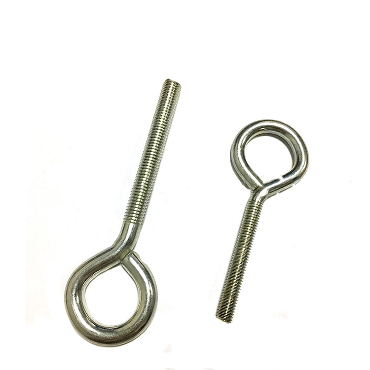 M6 M8 M10 سٹینلیس سٹیل مشین Lag Eye Screws Eye Hooks