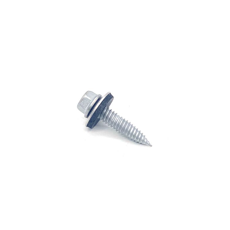 SS304+Scm435 Hex Flange Self Tapping Bi-metallic Screws EPDM واشر کے ساتھ