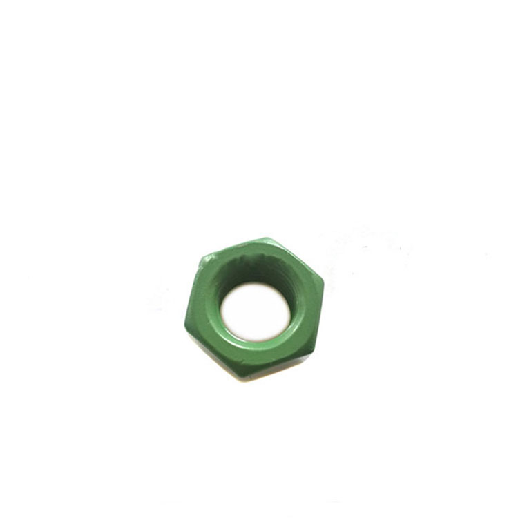 Teflon PTFE لیپت Xylan 1070 Green DIN934 سٹینلیس سٹیل ہیکس نٹ